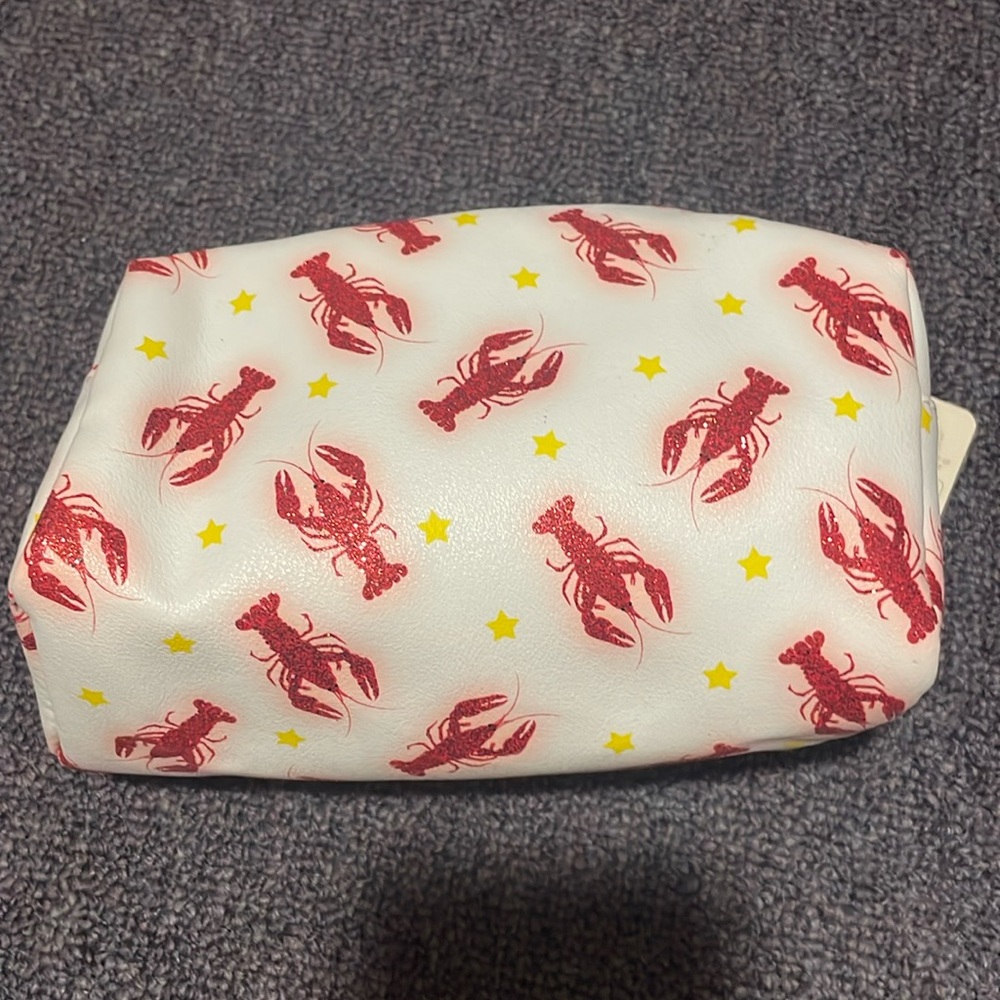 Primark Glitter Lobster bag NWT Summer Style Pencil Make-Up ocean sea life